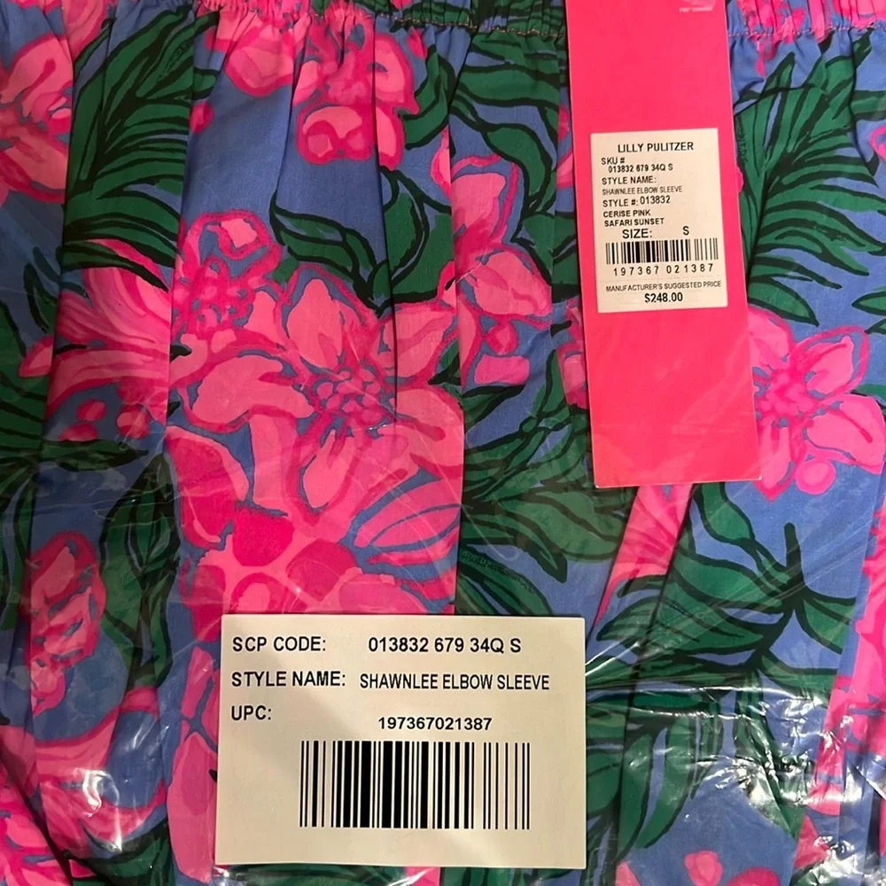 Lilly Pulitzer Shawnlee Elbow Sleeve Maxi Size S - Picture 4 of 5